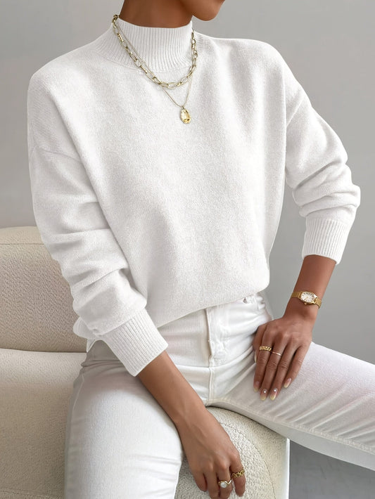 ELEANOR - Jersey de Cuello Perkins Elegante
