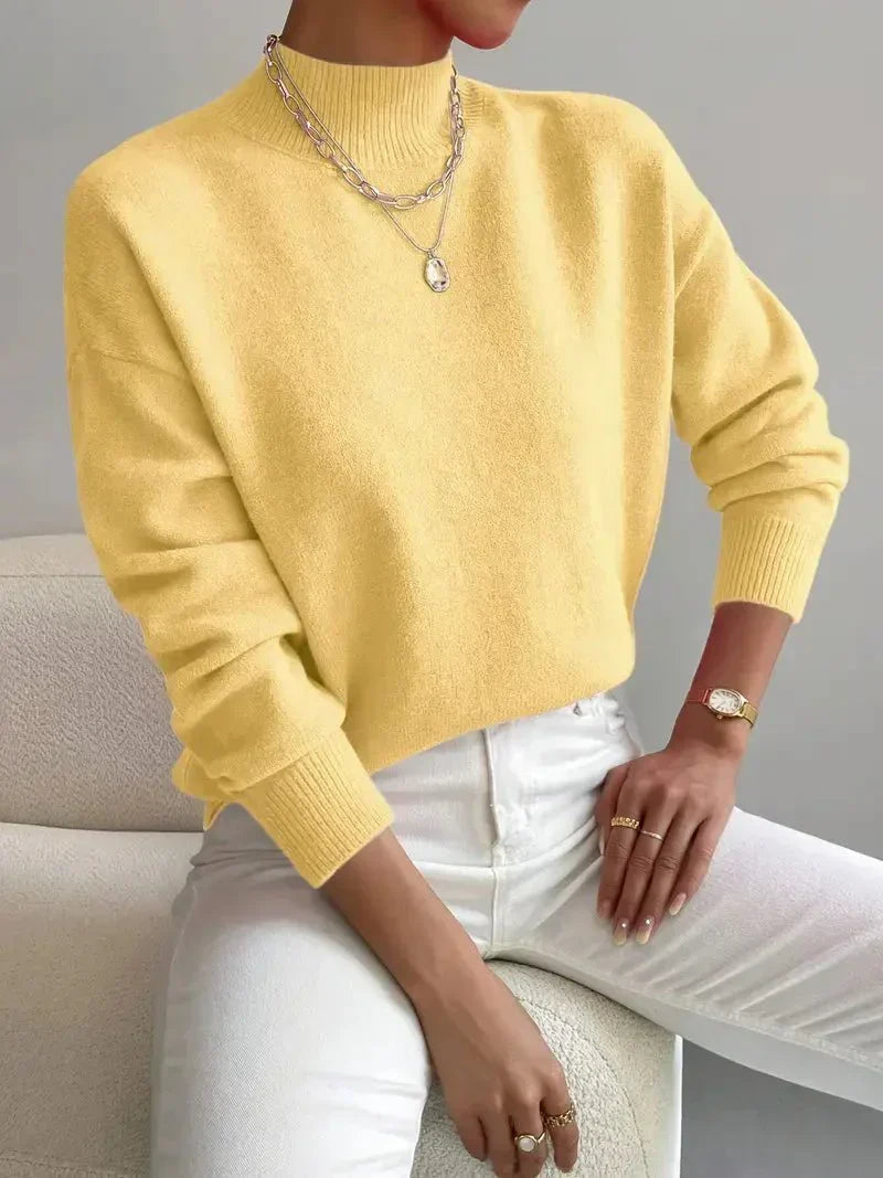 ELEANOR - Jersey de Cuello Perkins Elegante