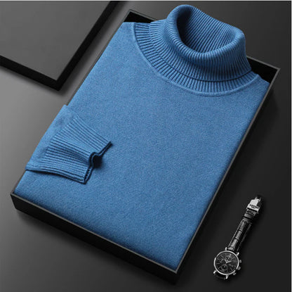 Último día: ¡50 % en toda la gama!⏰ Jersey de cachemira premium para hombre, liso: tejido suave y agradable con un corte moderno, ideal para el trabajo y el tiempo libre.