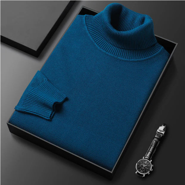 Último día: ¡50 % en toda la gama!⏰ Jersey de cachemira premium para hombre, liso: tejido suave y agradable con un corte moderno, ideal para el trabajo y el tiempo libre.