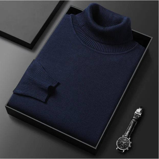Último día: ¡50 % en toda la gama!⏰ Jersey de cachemira premium para hombre, liso: tejido suave y agradable con un corte moderno, ideal para el trabajo y el tiempo libre.