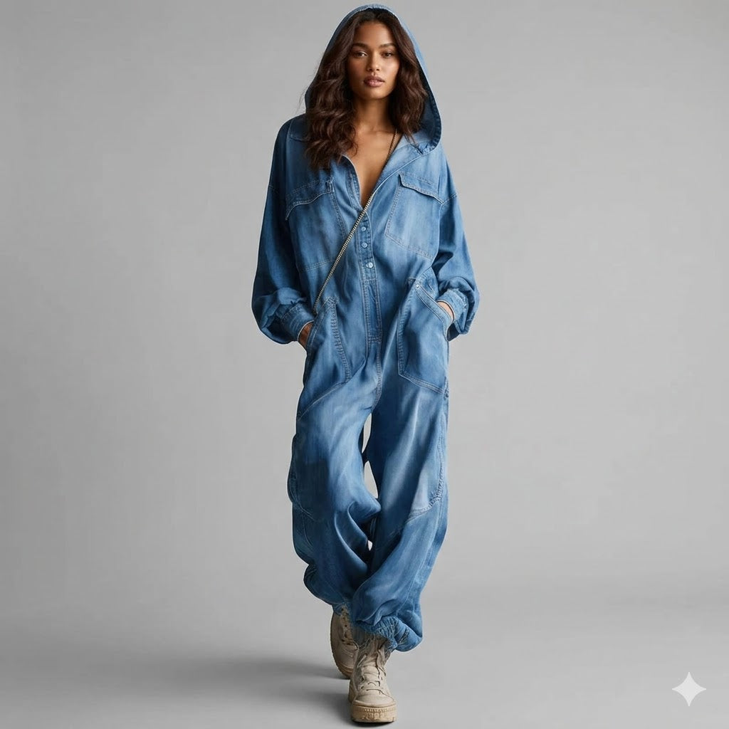 Mono de manga larga con capucha