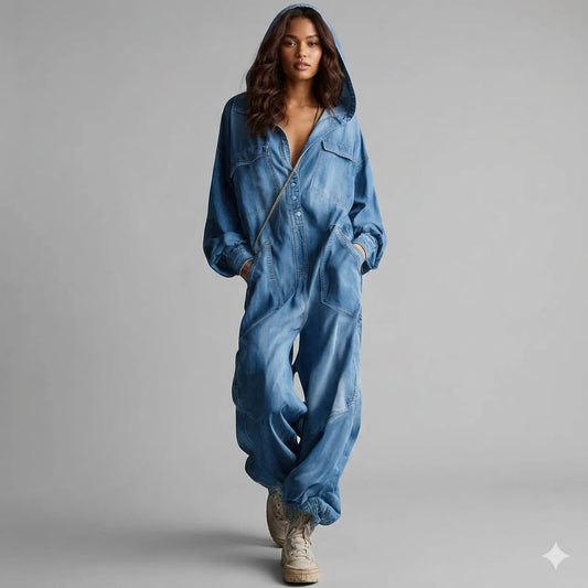 Mono de manga larga con capucha