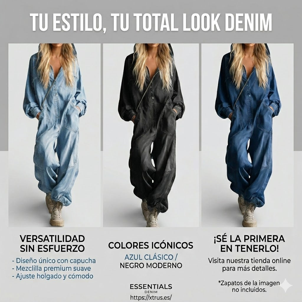 Mono de manga larga con capucha