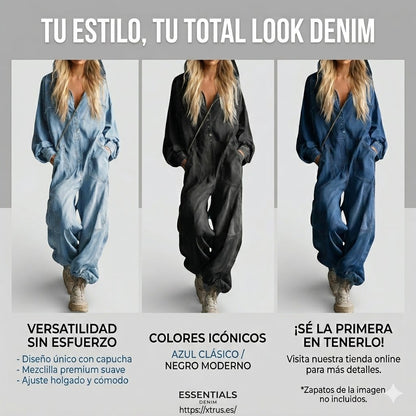 Mono de manga larga con capucha