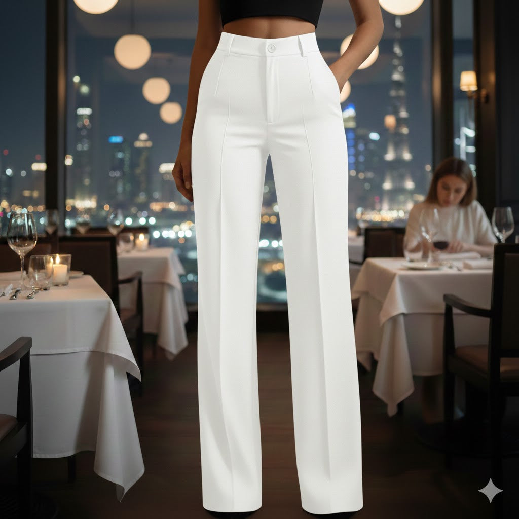 Solo quedan 3 días: ¡50 % de descuento en todo! ⏰Pantalones de traje de mujer con cintura alta