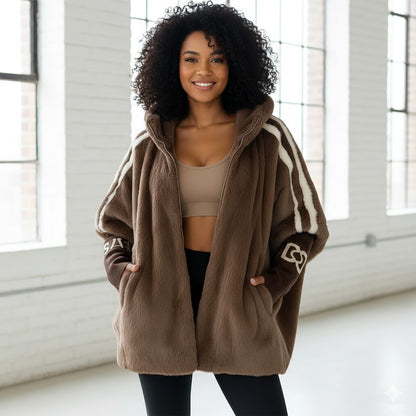 ¡56 % en toda la gama!⏰Abrigo informal para mujer con capucha y cremallera