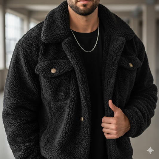 Chaqueta de Invierno con Forro de Felpa - Estilo Hip Hop Hombre
