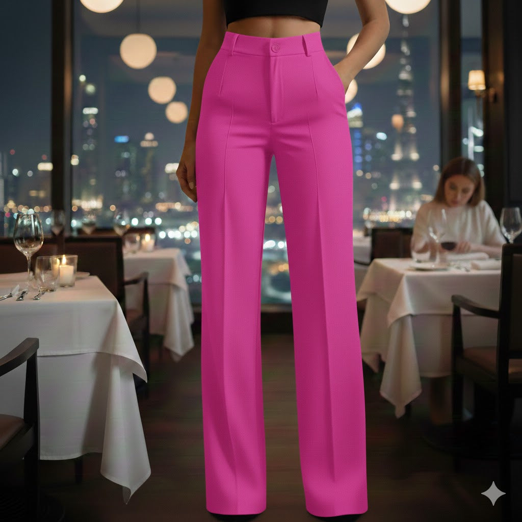 Solo quedan 3 días: ¡50 % de descuento en todo! ⏰Pantalones de traje de mujer con cintura alta