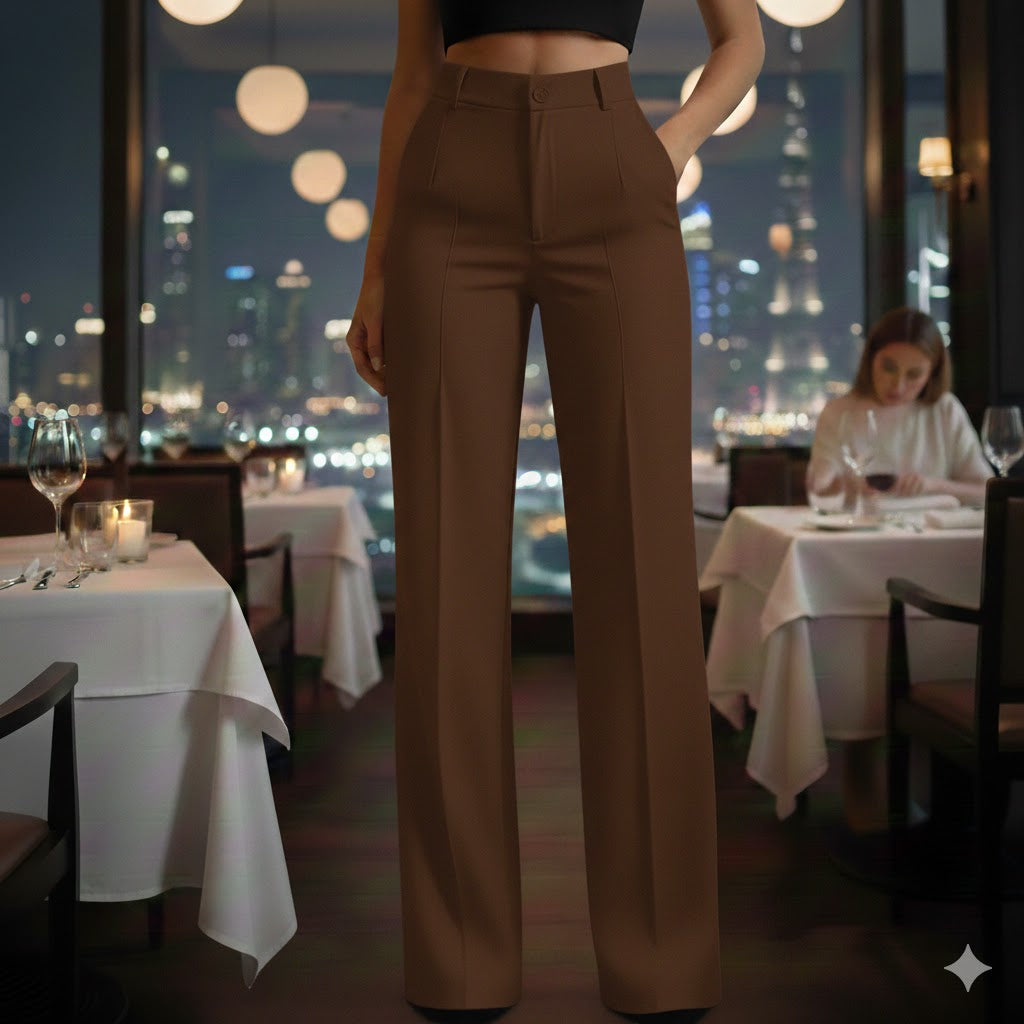 Solo quedan 3 días: ¡50 % de descuento en todo! ⏰Pantalones de traje de mujer con cintura alta