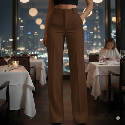 Solo quedan 3 días: ¡50 % de descuento en todo! ⏰Pantalones de traje de mujer con cintura alta