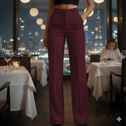 Solo quedan 3 días: ¡50 % de descuento en todo! ⏰Pantalones de traje de mujer con cintura alta